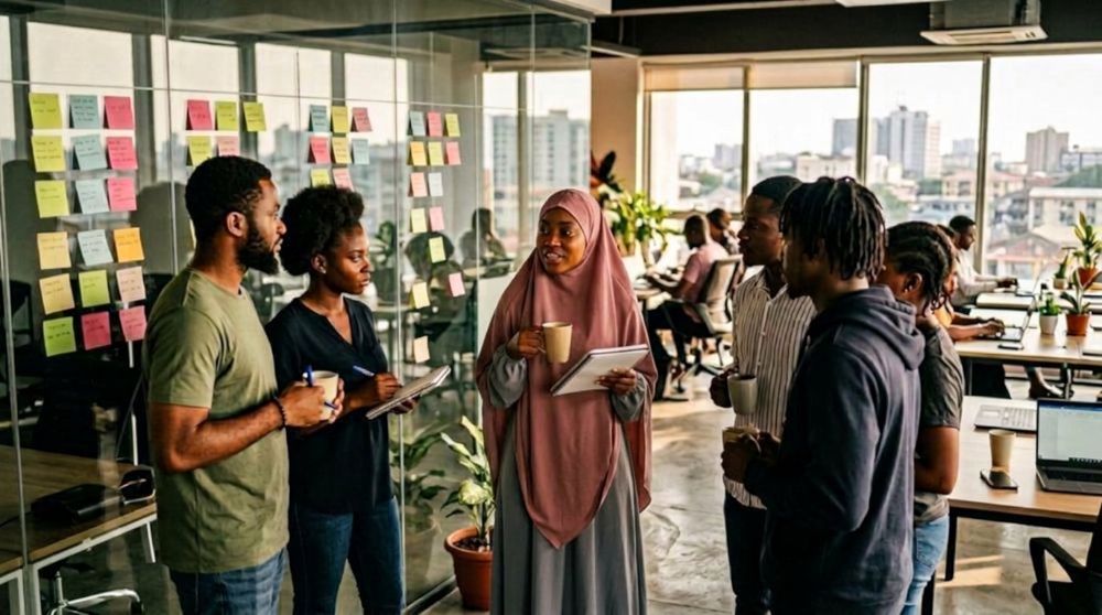 Daily stand-ups, like a real tech team